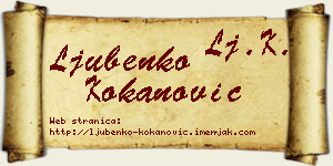 Ljubenko Kokanović vizit kartica